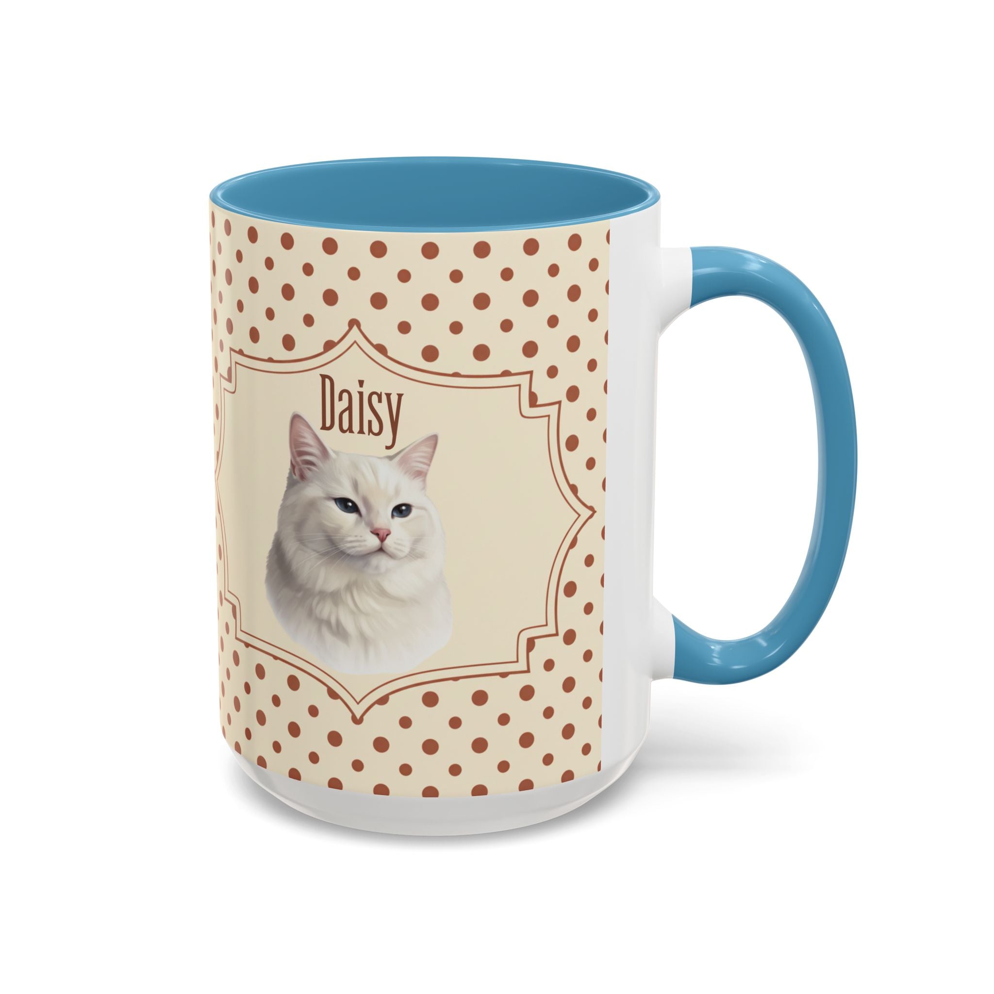 Personalized Pet Portrait Mug — Custom Pet Photo & Name Coffee Mug, Classic Vintage Design (11oz/15oz)