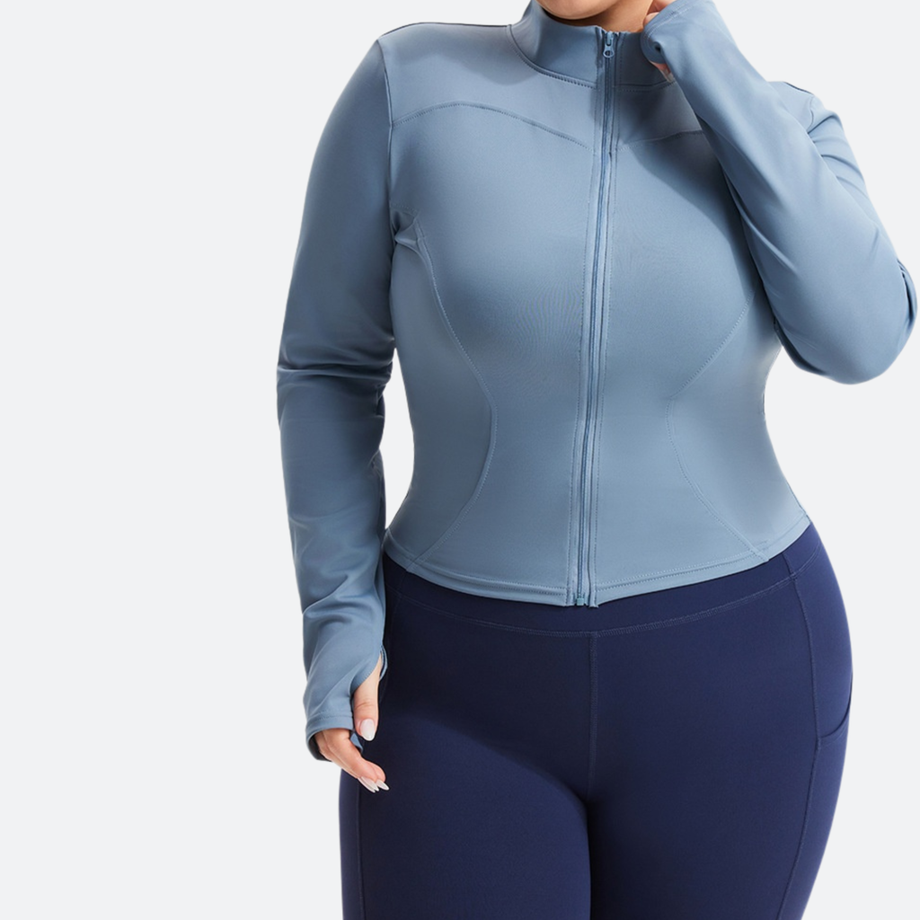Women's UPF 50+ Sun Protection Running Jacket – Quick-Dry Stretch Athletic Hoodie with Extended Sizes