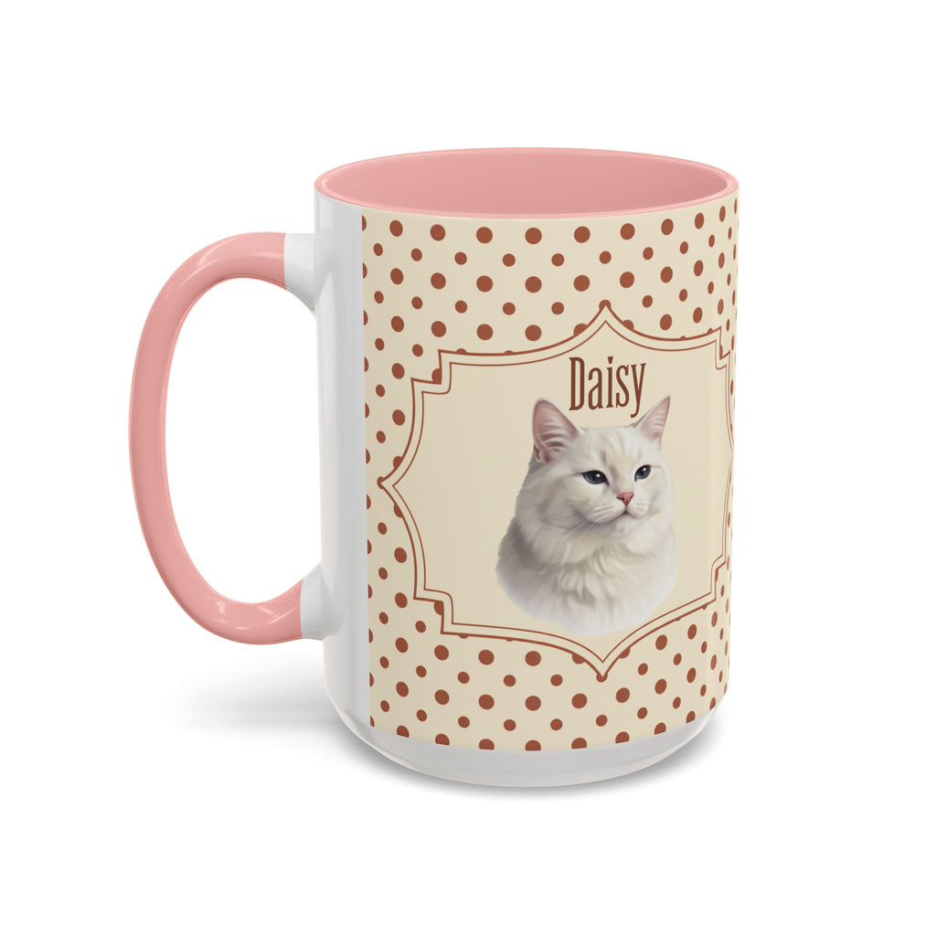 Personalized Pet Portrait Mug — Custom Pet Photo & Name Coffee Mug, Classic Vintage Design (11oz/15oz)