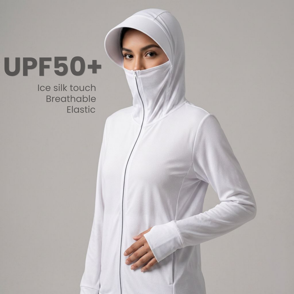 UPF 50+ Sun Protection Hoodie Jacket for Men & Women – Lightweight Breathable UV Protection Fishing & Outdoor Jacket