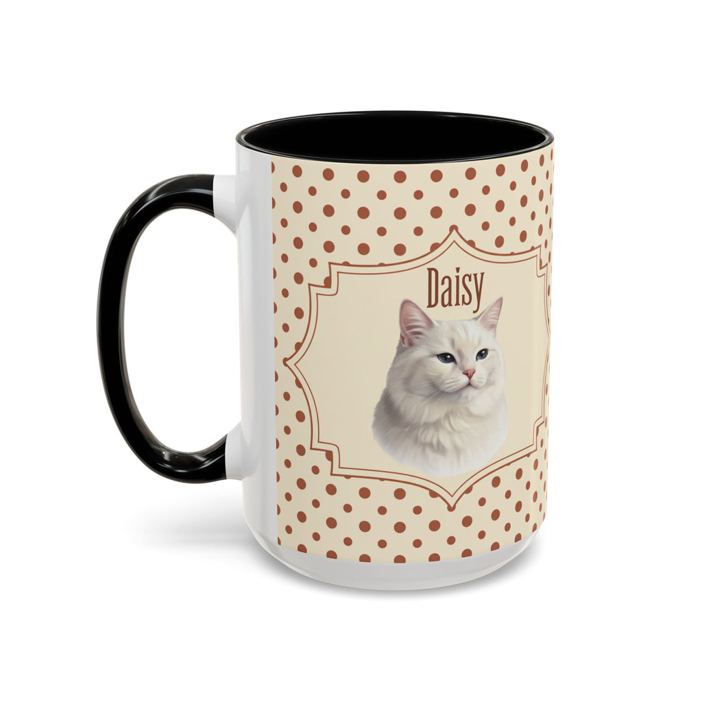 Personalized Pet Portrait Mug — Custom Pet Photo & Name Coffee Mug, Classic Vintage Design (11oz/15oz)