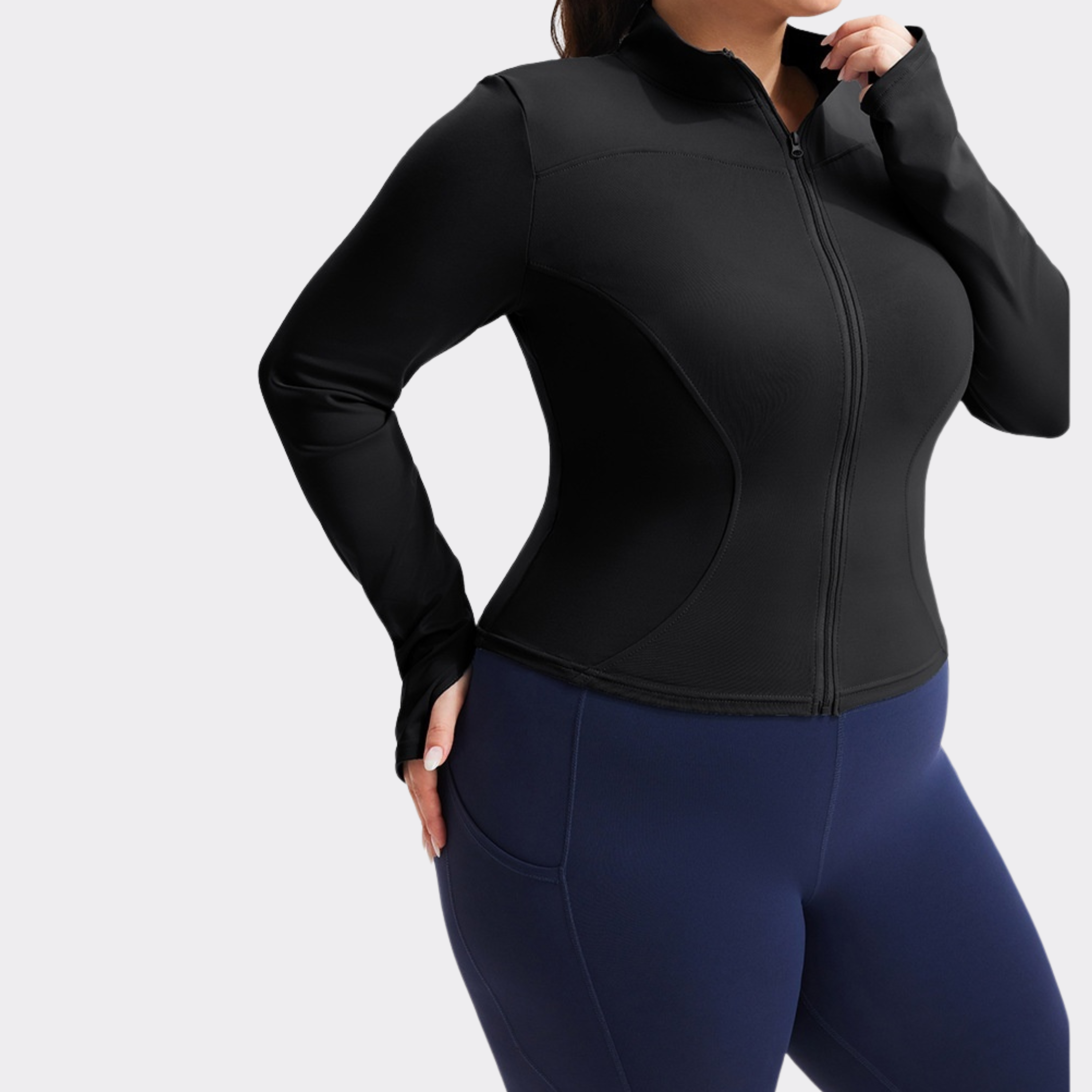 Women's UPF 50+ Sun Protection Running Jacket – Quick-Dry Stretch Athletic Hoodie with Extended Sizes